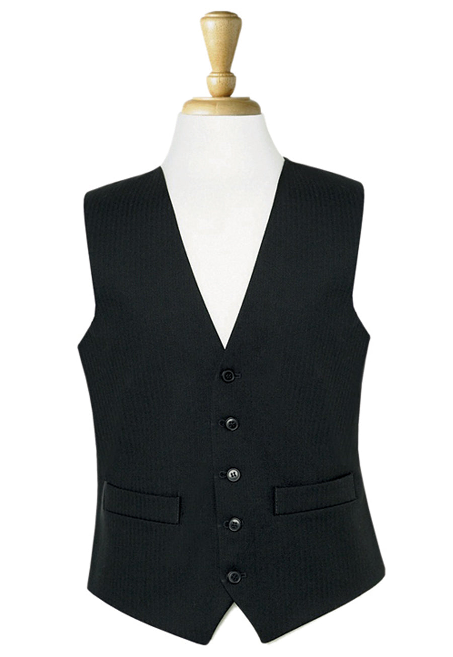 Black Herringbone Vest - Mix & Match Collection