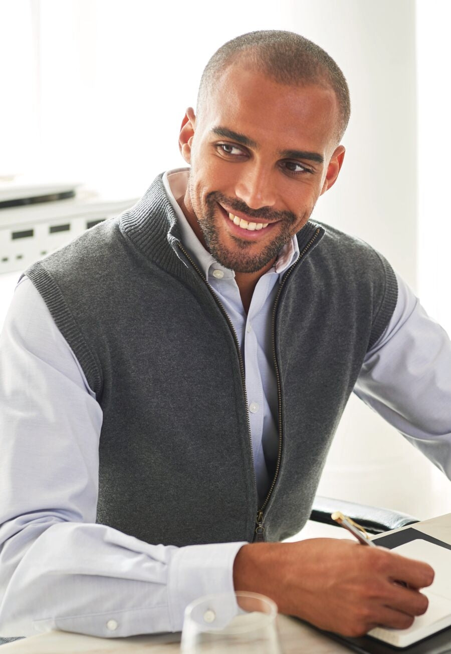 Lincoln Knitted Zip Gilet - Casuals & Separates